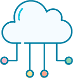 A cloud connected to a network